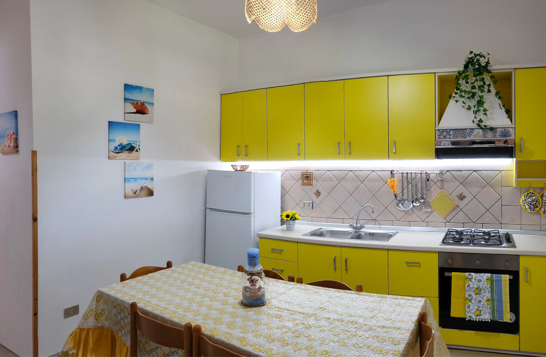 Cucina esterna dell'appartamento Ilaria di Villa Ilaria
