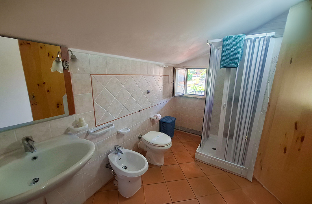 Bagno dell'appartamento Roberta di Villa Ilaria
